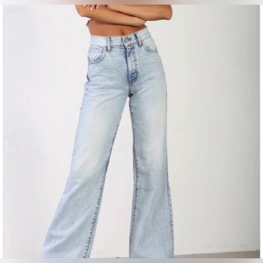 REVICE Light Blue High-Waist Wide Leg Jeans - Picture 2 of 6